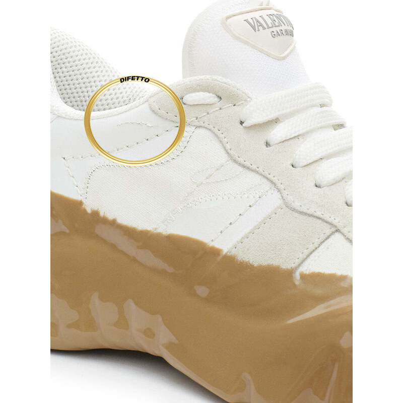 Sneakers con Suola Effetto Dirty Valentino 40 Multicolore 2000000003337
