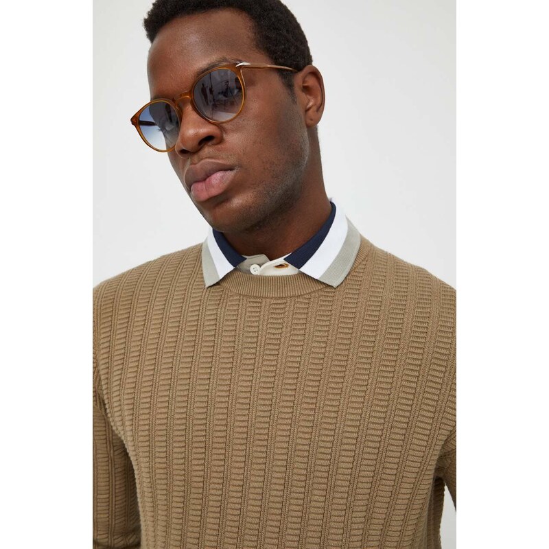 Barbour maglione in cotone colore beige