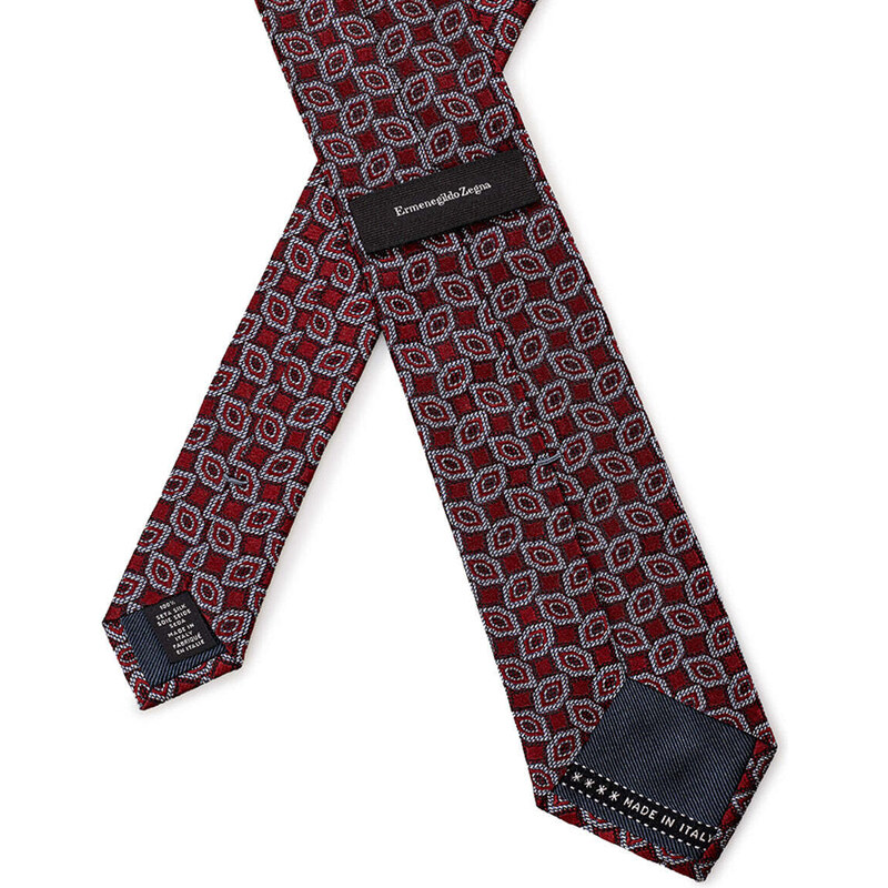 Cravatta in Seta con Micro Stampa Ermenegildo Zegna UNI Multicolore 2000000012421