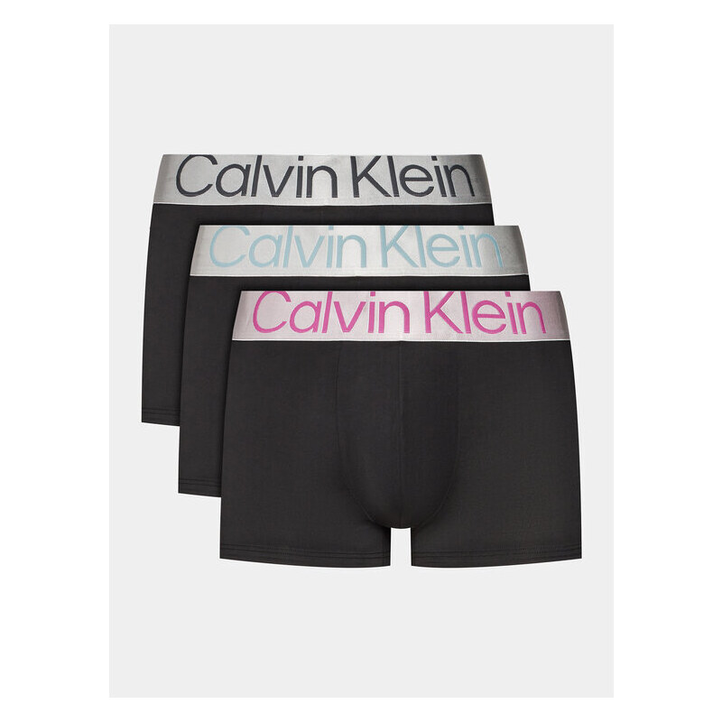Calvin Klein set 3 boxer con fascia logata nero