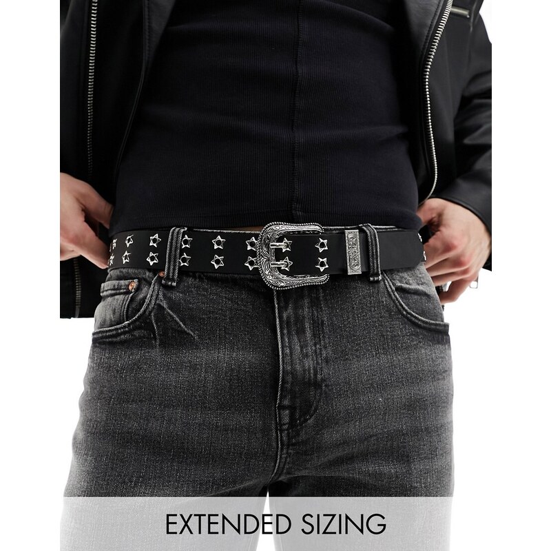 Urban London - Cinture da uomo in vera pelle con fibbia, stile casual, 100% bufalo, per cintura da uomo, con fibbia curva, larghezza 4 cm BORWN X-Large