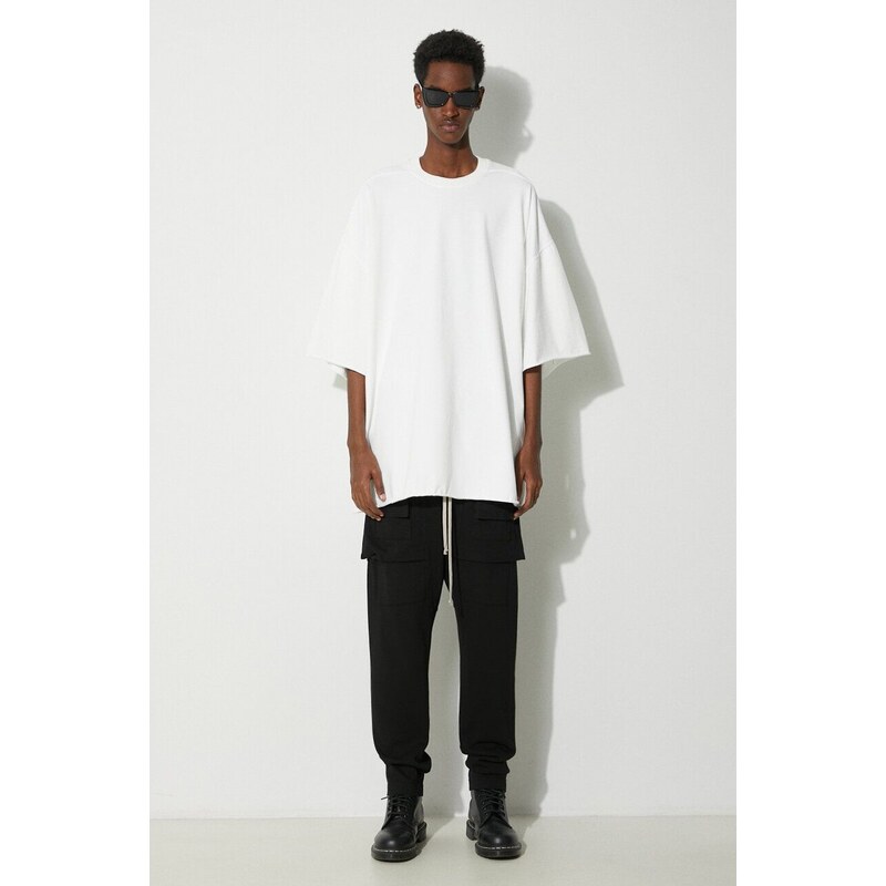 Rick Owens t-shirt in cotone Tommy T-Shirt uomo colore bianco DU01D1259.RIG.11