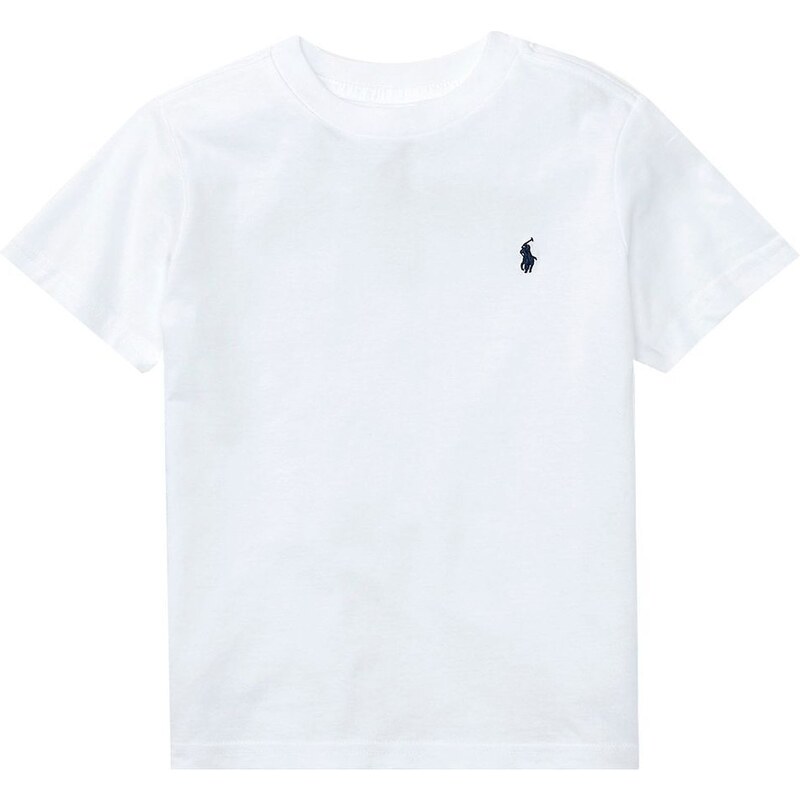 Polo Ralph Lauren T-Shirt bianca in jersey da bambino 2-6 anni