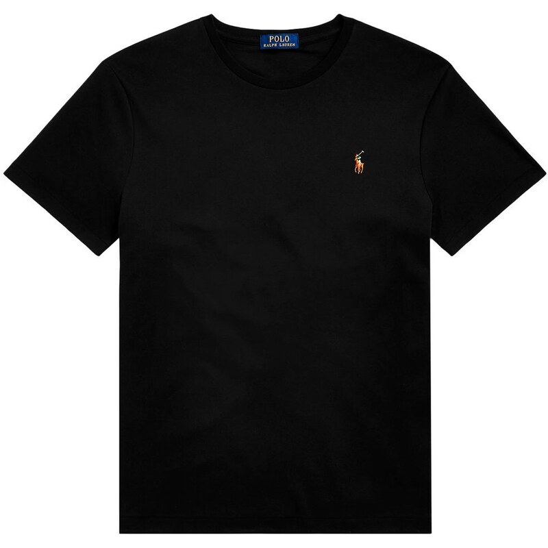 Polo Ralph Lauren T-Shirt Custom Slim Fit nera con pony
