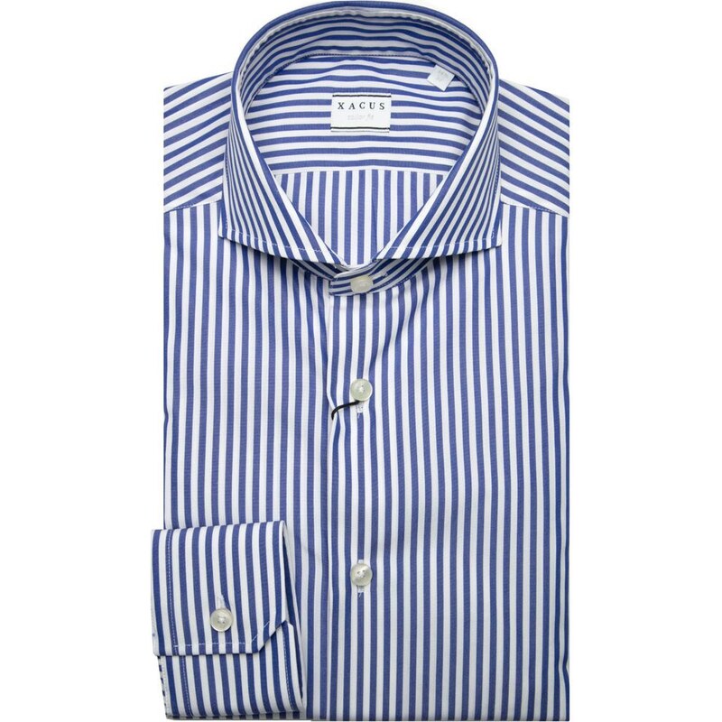 Xacus Camicia tailor fit a righe in cotone