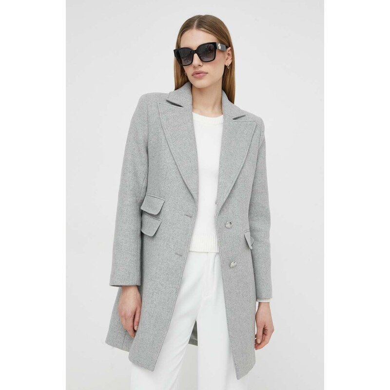 Morgan cappotto in lana colore grigio