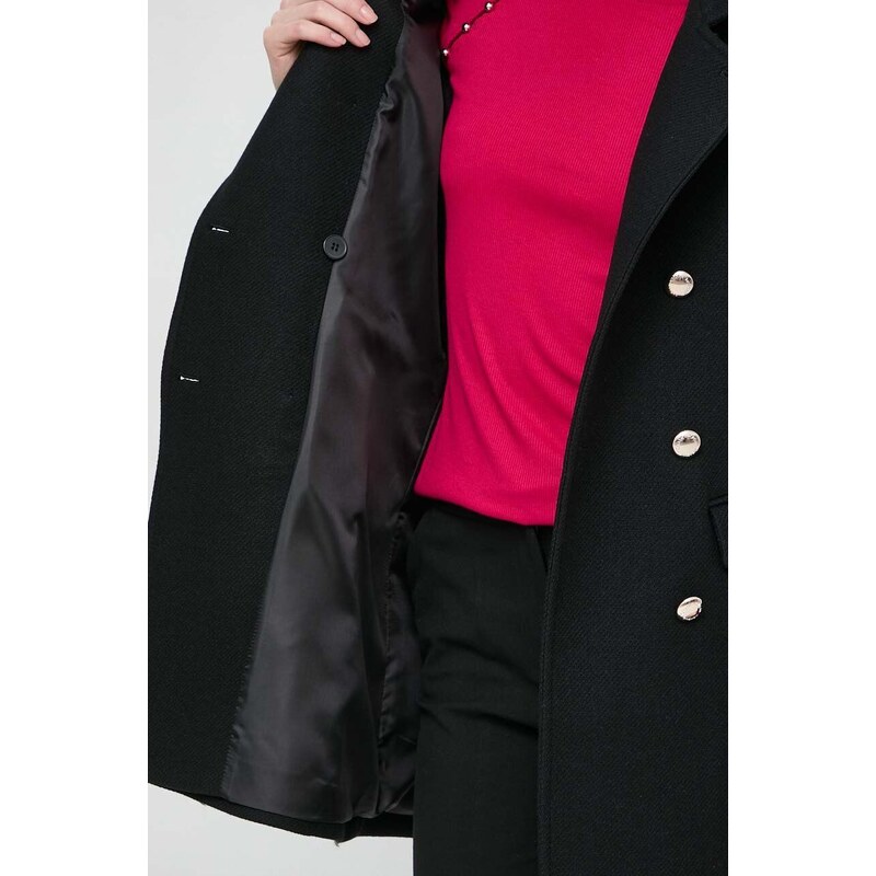 Morgan cappotto in lana colore nero