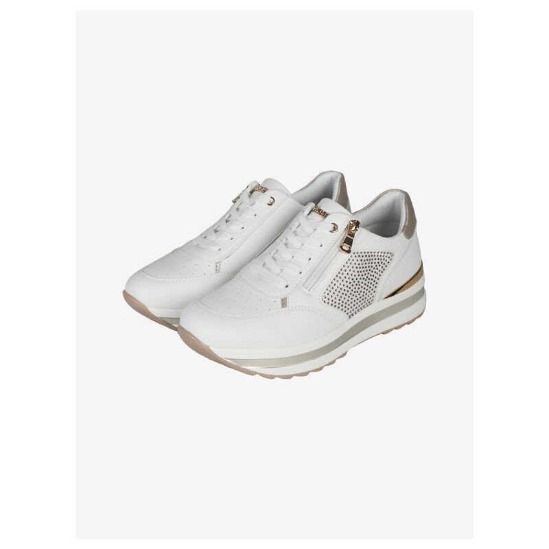 Inblu Sneakers Donna Con Platform Zeppa Bianco Taglia 38