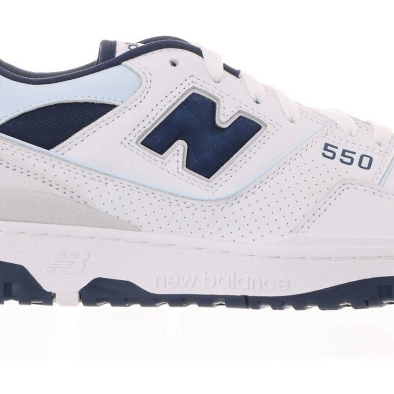 New Balance - 550 - Sneakers bianche e blu scuro-Bianco