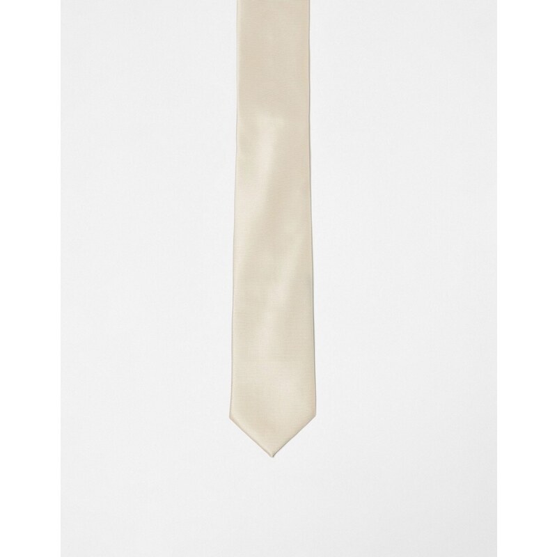 ASOS DESIGN - Cravatta standard color pietra-Neutro