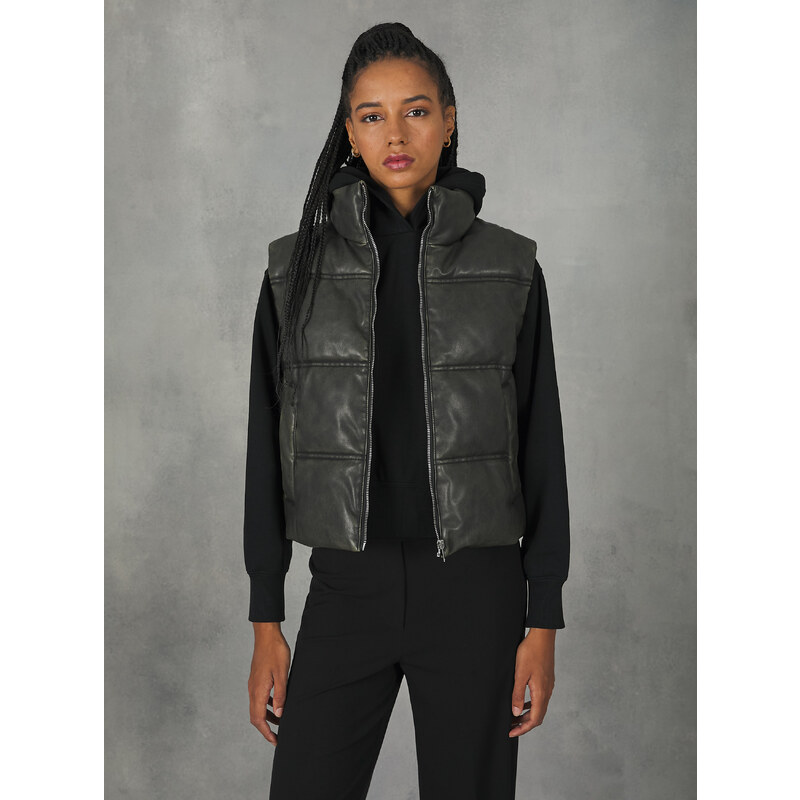 Alcott Smanicato In Pelle Giubbotto Chiodo Alcott Giubbotto Chiodo