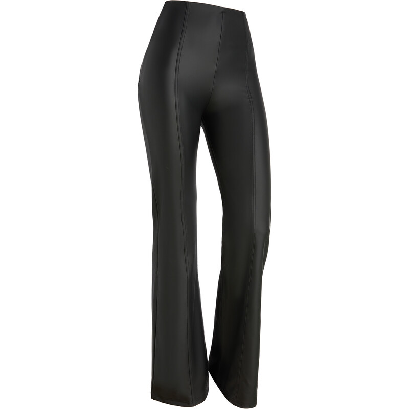 Koucla Pantaloni Wetlook In Ecopelle Lucida High Waist Milax-Fashion - Foto 3