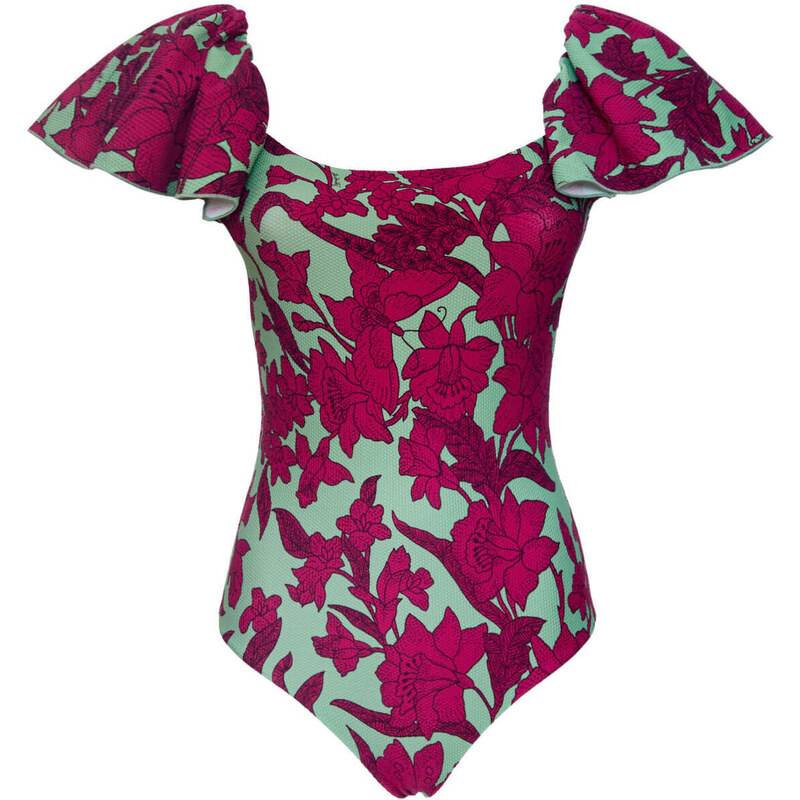 La DoubleJ Swimwear gend - Scarlett Swimsuit Lilium Purple L 92% Polyamide 8% Elastane
