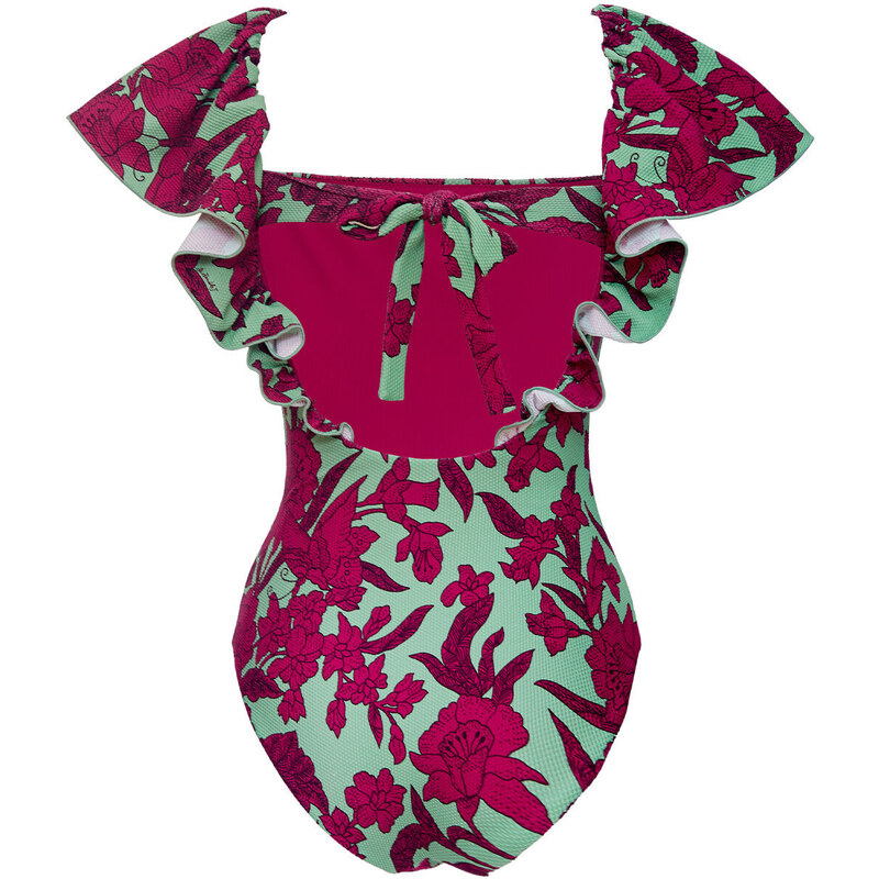 La DoubleJ Swimwear gend - Scarlett Swimsuit Lilium Purple L 92% Polyamide 8% Elastane