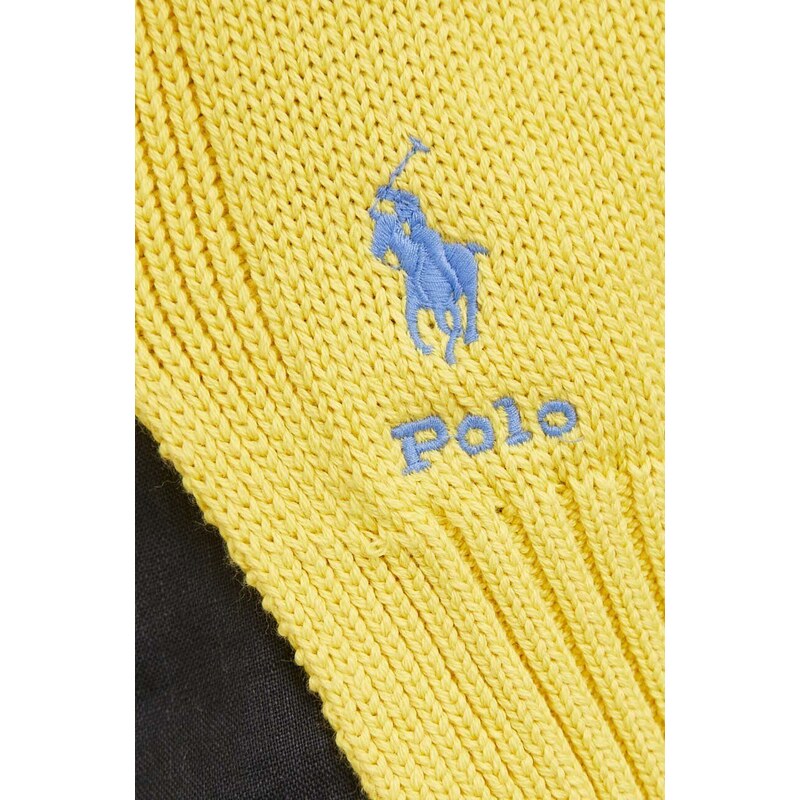 Polo Ralph Lauren maglione in cotone colore giallo