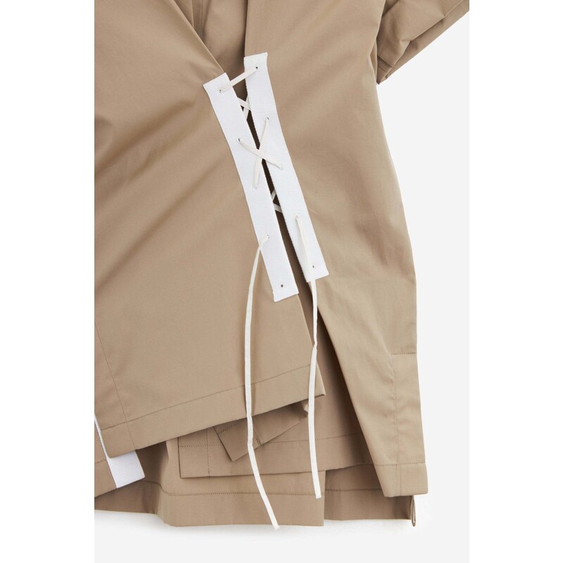 Dries Van Noten Camicia CLICK in cotone beige