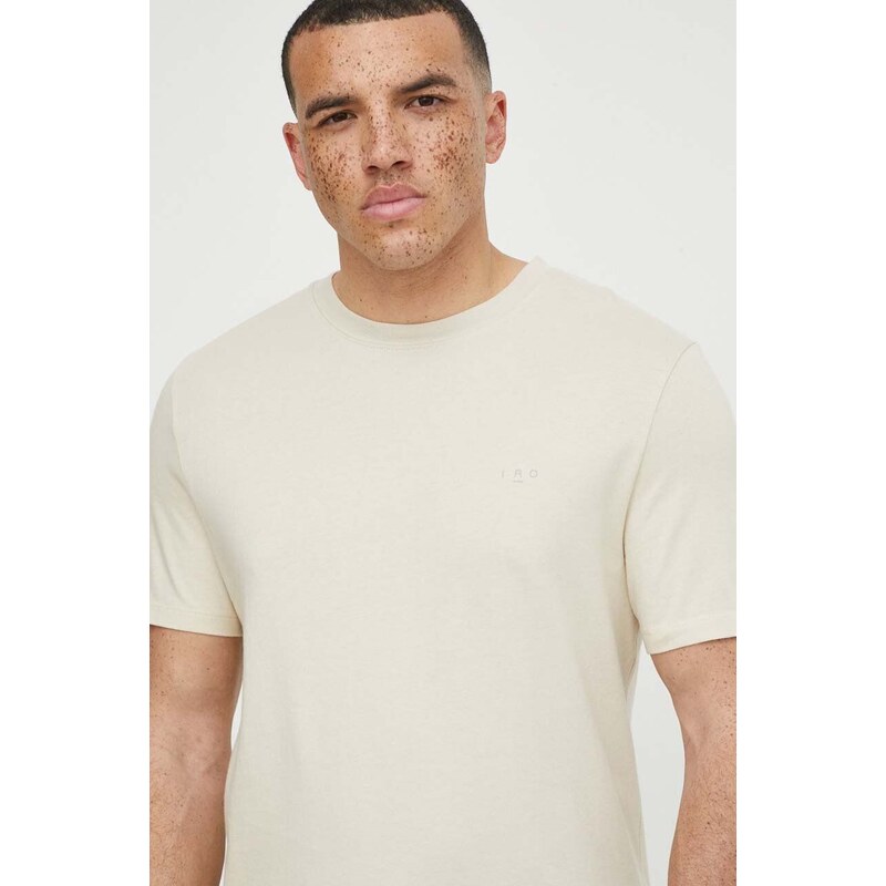 IRO t-shirt in cotone uomo colore beige