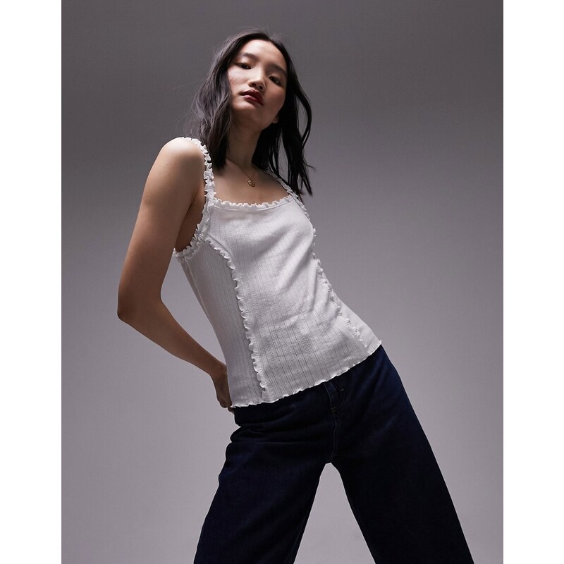 Maglietta da donna con scollo a V, maniche a petalo, casual, estiva Maglietta da donna con scollo a V, maniche a petalo, casual, estiva