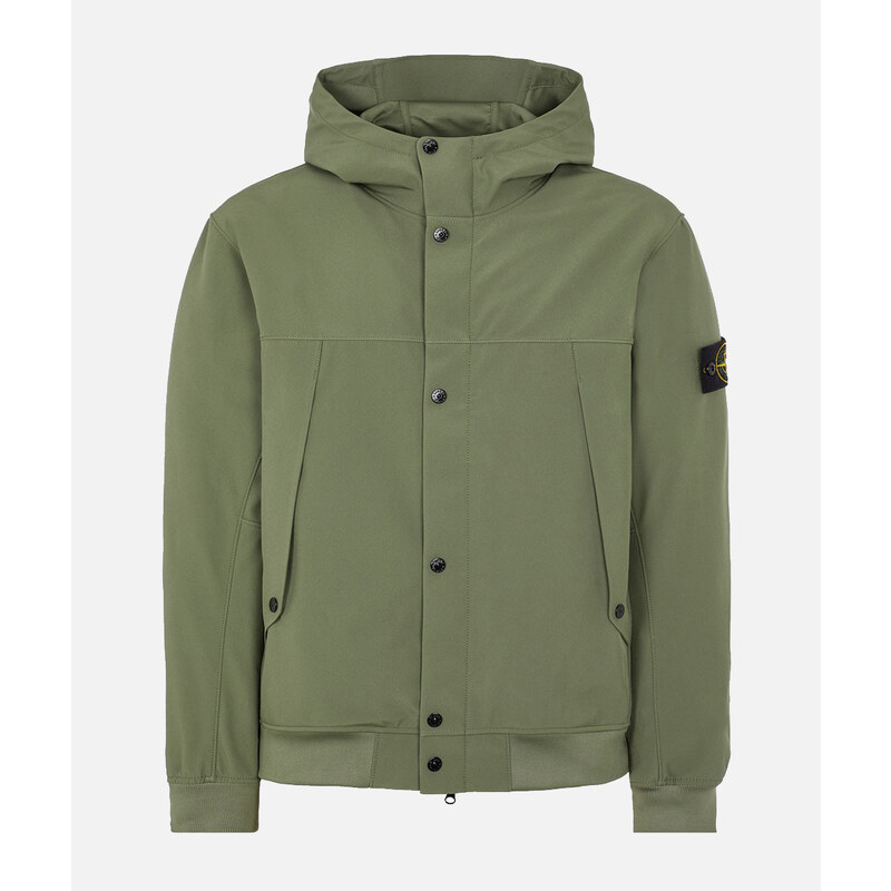 STONE ISLAND Giubbotto light soft shell-r e.dye technology in recycled polyester