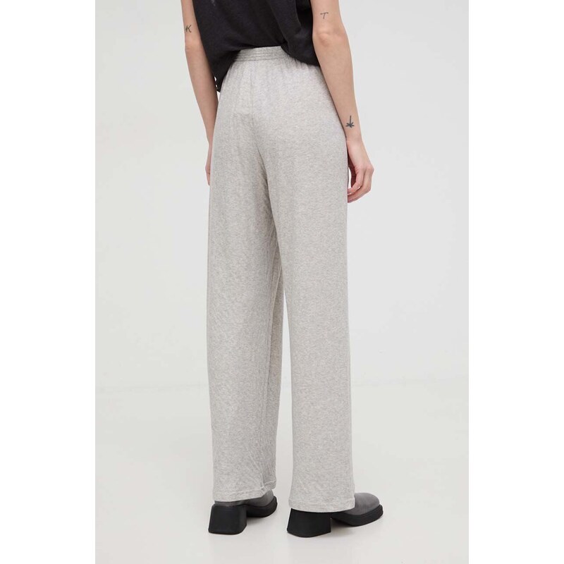 American Vintage pantaloni da jogging in cotone colore grigio