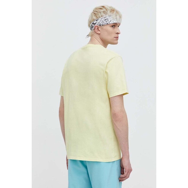 Volcom t-shirt in cotone uomo colore giallo