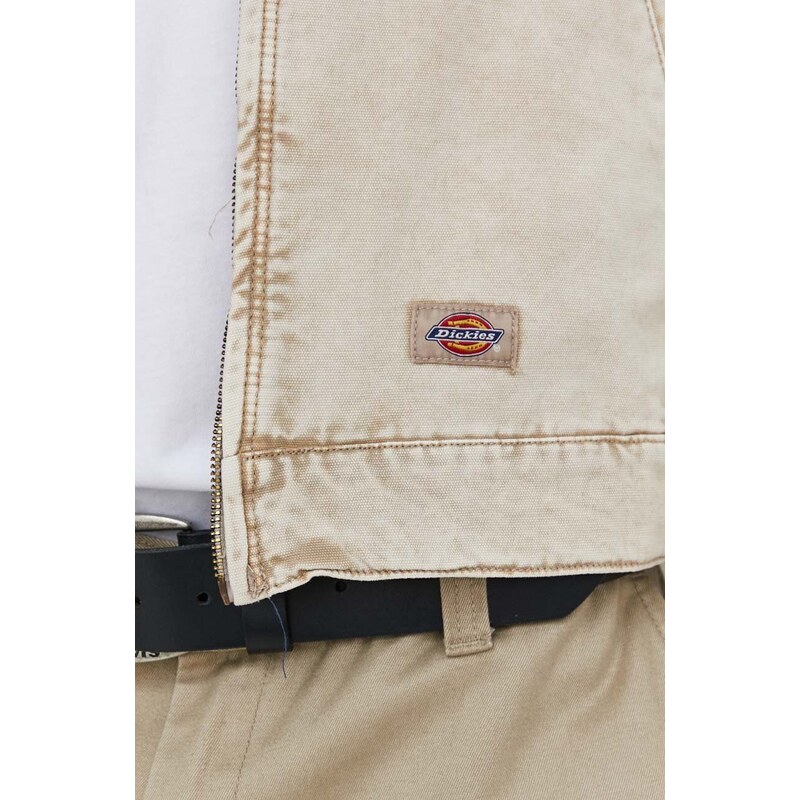 Dickies giacca di jeans NEWINGTON JACKET uomo colore beige DK0A4YQN