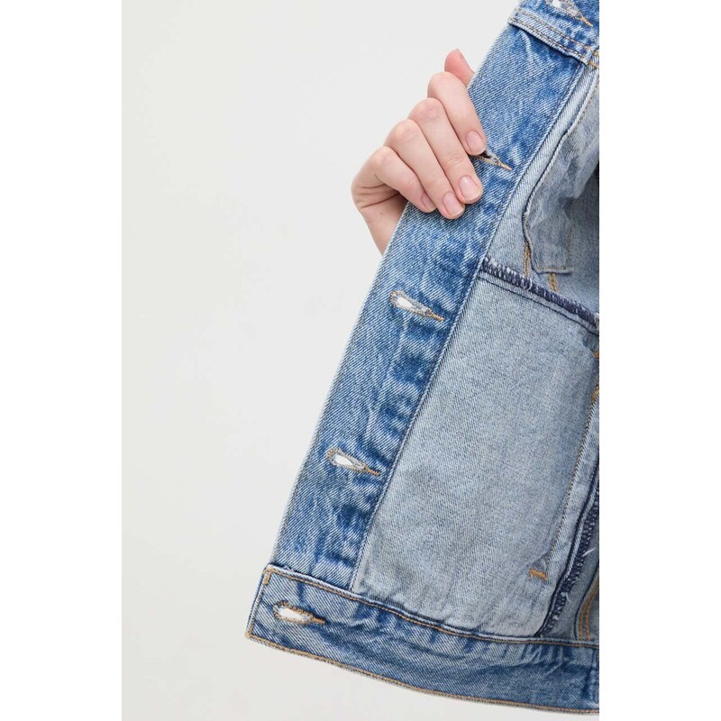 Levi's giacca di jeans donna colore blu