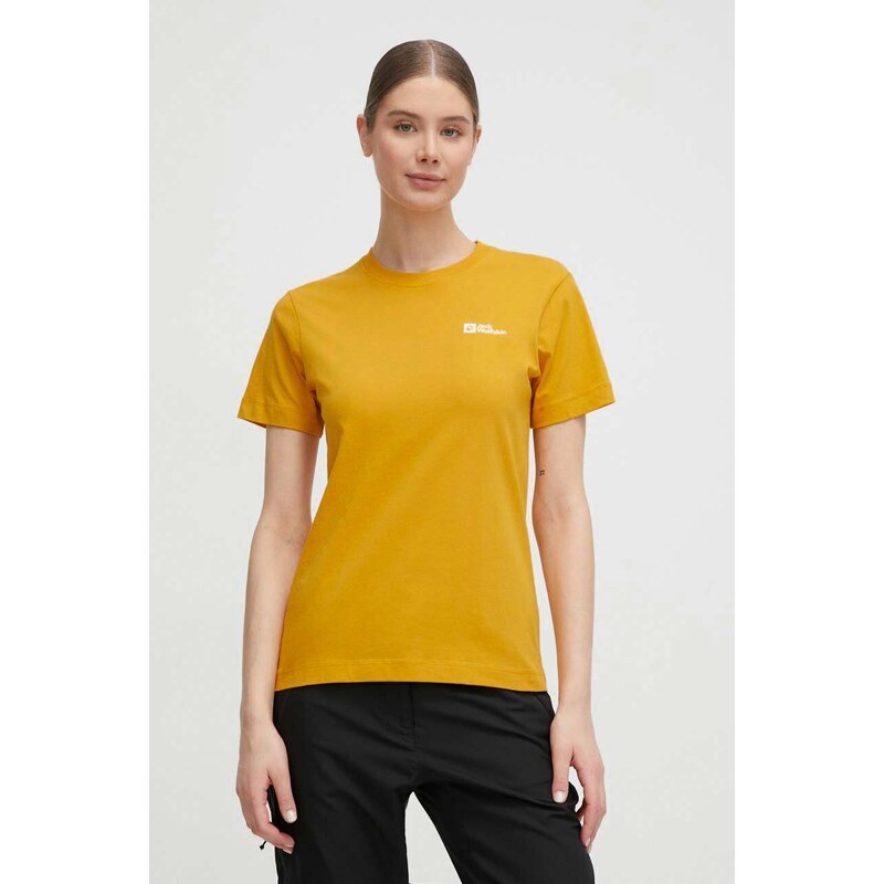 Jack Wolfskin t-shirt in cotone donna colore rosa