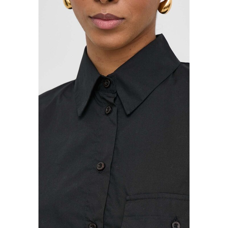Silvian Heach camicia in cotone donna colore nero