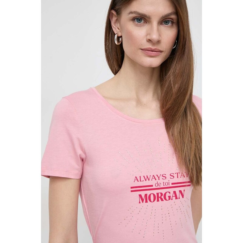 Morgan t-shirt donna colore rosa