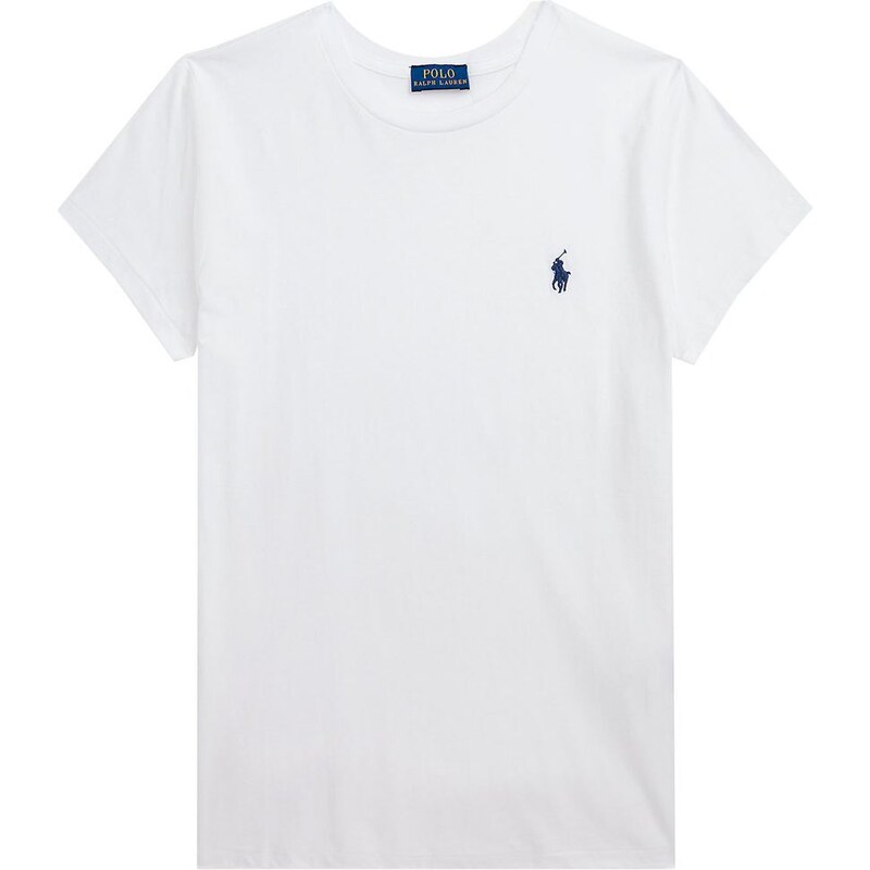 Polo Ralph Lauren T-Shirt girocollo in jersey di cotone bianco con pony
