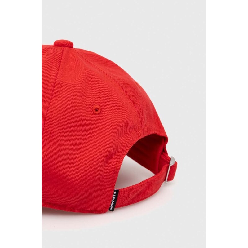 Converse berretto da baseball colore rosso con applicazione