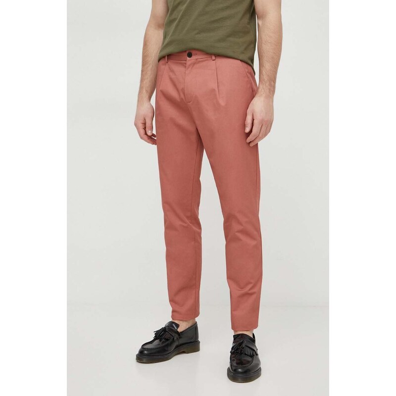 Sisley pantaloni in cotone colore rosa