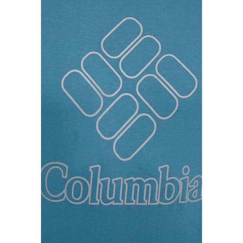 Columbia maglietta sportiva Pacific Crossing II colore turchese 2036472