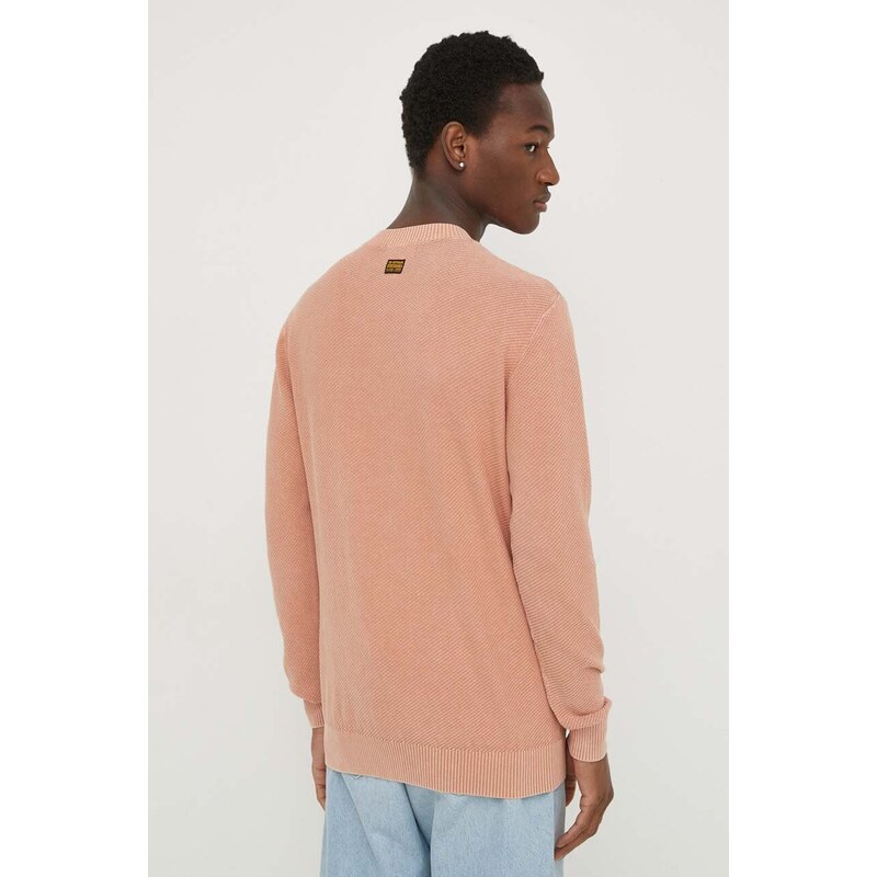 G-Star Raw maglione in cotone colore arancione