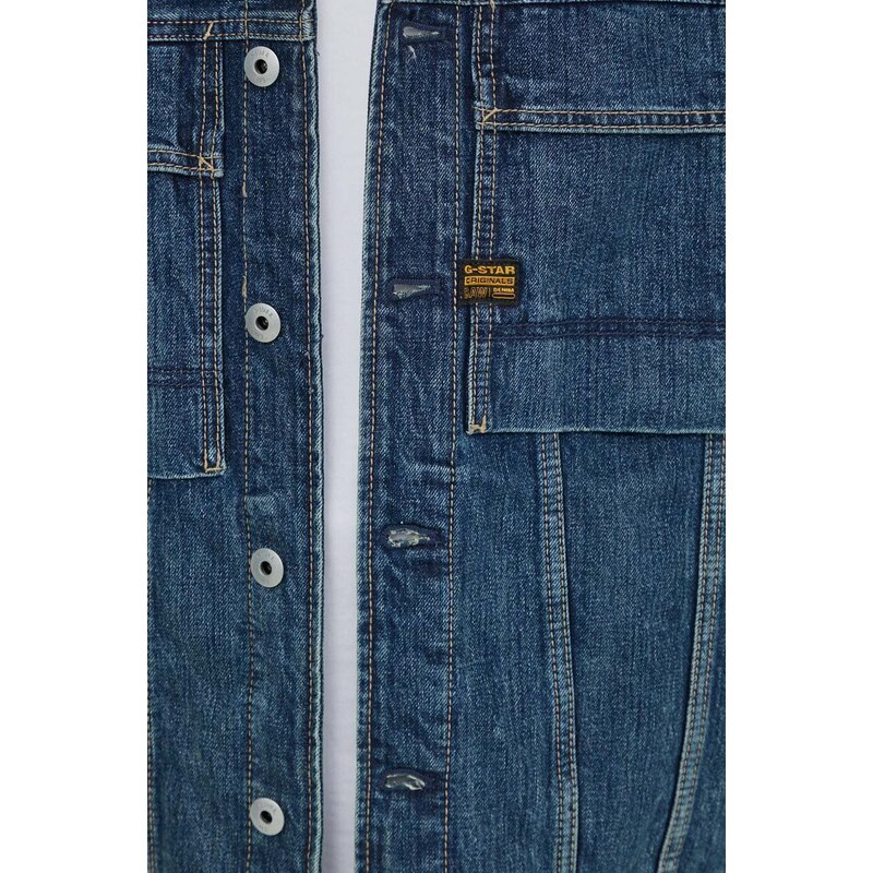 G-Star Raw giacca di jeans uomo colore blu navy