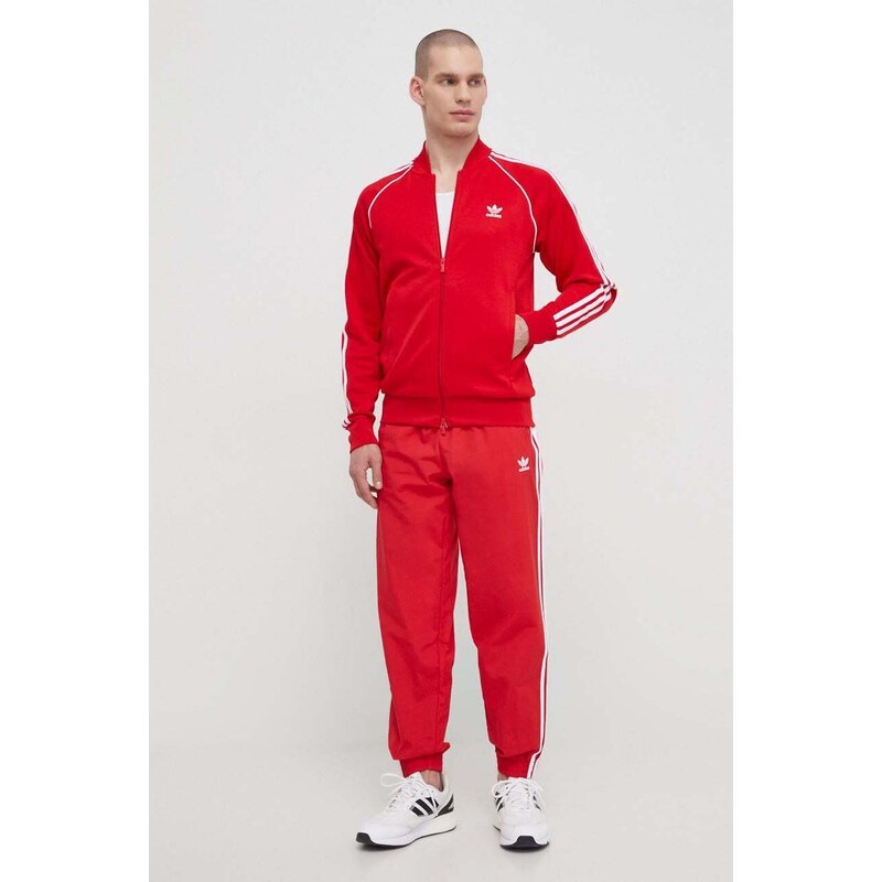 adidas Originals joggers Adicolor Woven Firebird Track Top colore rosso con applicazione IT2498