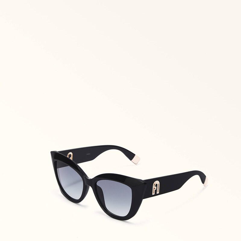 Furla Sunglasses Occhiali Da Sole Nero Nero Acetato Biologico + Nylon Donna