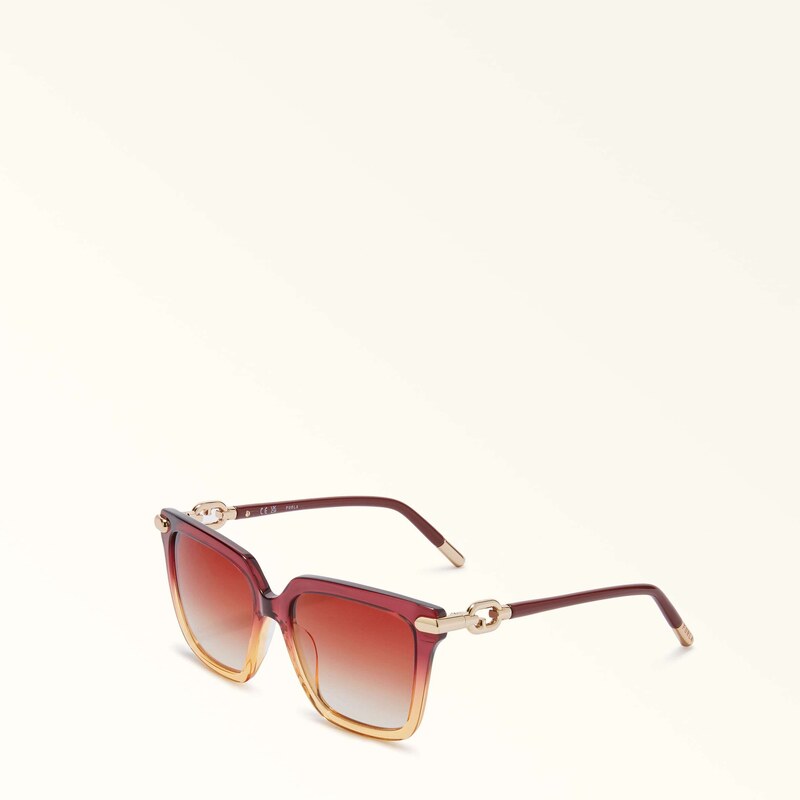 Furla Sunglasses Occhiali Da Sole Vitamina Arancione Acetato + Metallo + Nylon Donna