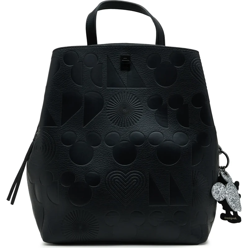Desigual BACK HALF LOGO PRETORIA - Zaino - black/nero