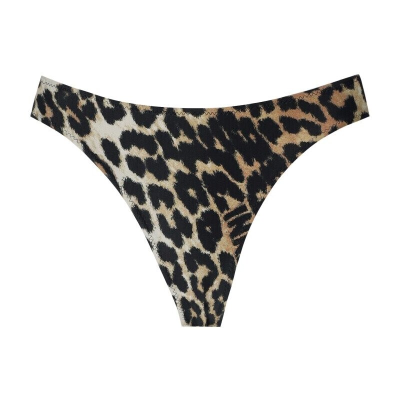 Bikini Slip Cut-out Leopardato Ganni
