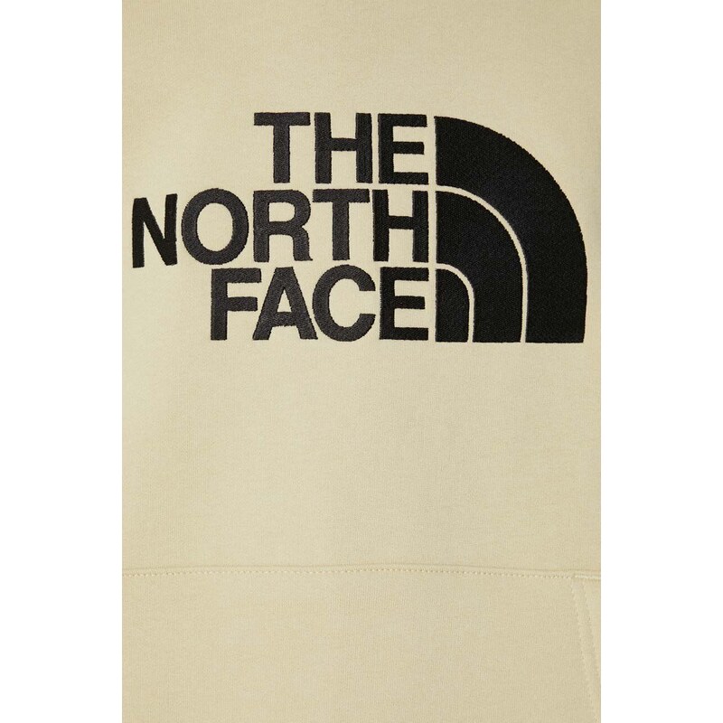 The North Face felpa in cotone M Drew Peak Pullover Hoodie uomo colore beige con cappuccio con applicazione NF00AHJY3X41