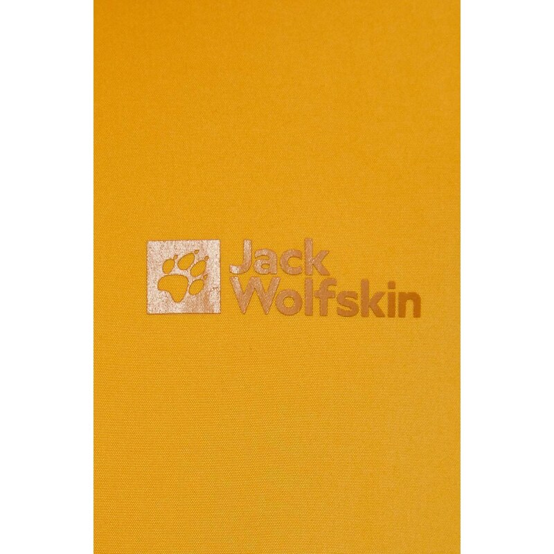 Jack Wolfskin giacca impermeabile Desert Wind Overhead uomo colore giallo