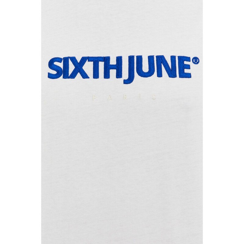 Sixth June t-shirt in cotone uomo colore bianco con applicazione