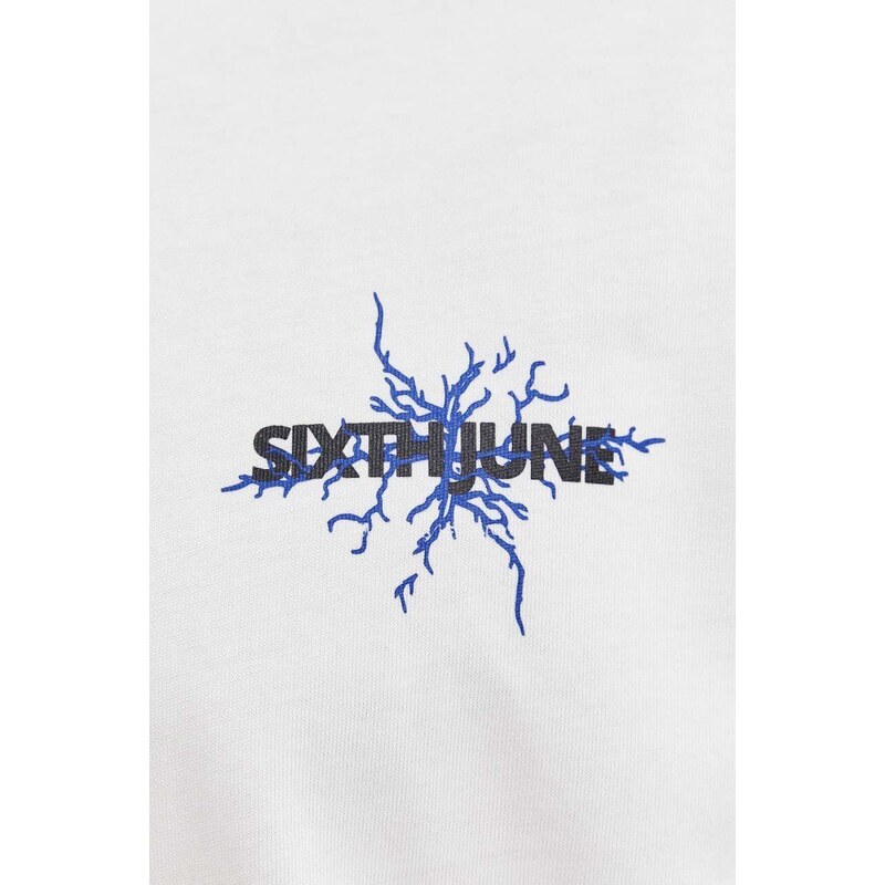 Sixth June t-shirt in cotone uomo colore bianco