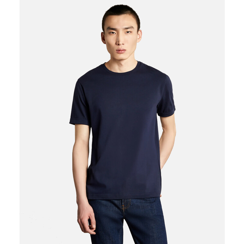 FAY T-shirt in jersey blue tag