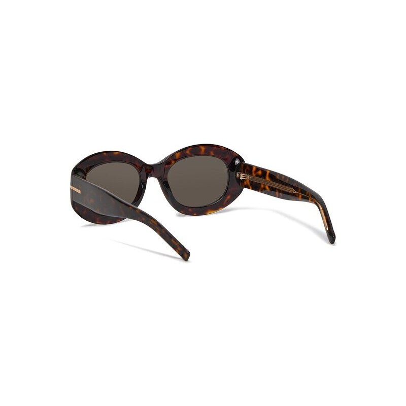 BOSS - Occhiali Da Sole In Bio-acetato Con Righe Tipiche Del Marchio E Grande Logo Sulle Aste