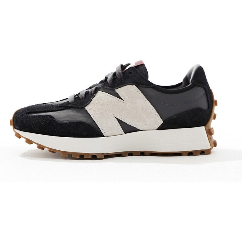 New Balance - 327 - Sneakers nere e grigie - In esclusiva per ASOS-Nero
