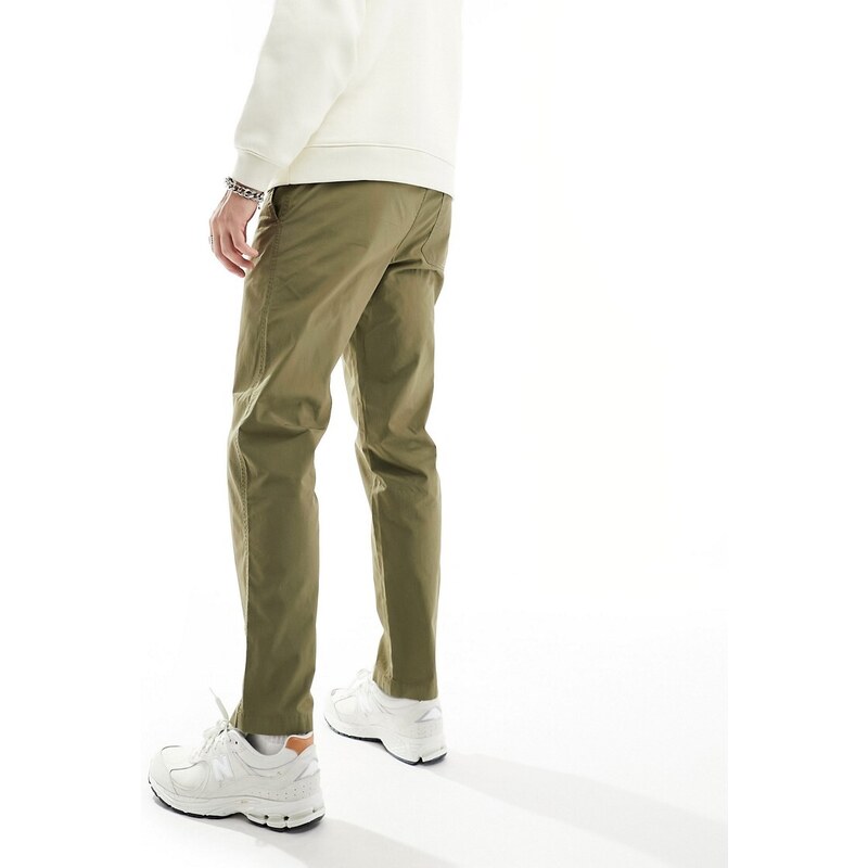 Selected Homme - Pantaloni kaki con coulisse-Verde