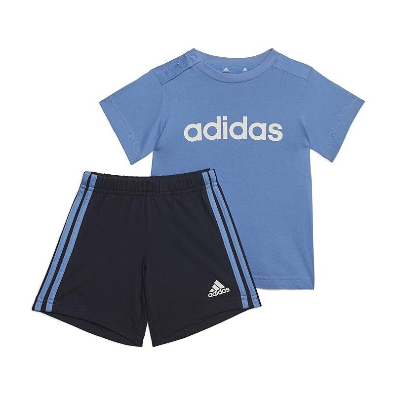 ADIDAS-COMPLETO ESSENTIALS LINEAGE ORGANIC COTTON TEE AND SHORTS kids